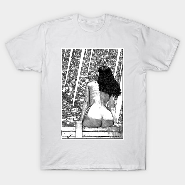 asc 1068 - Le passé du futur antérieur (A ledge at the end of the world) T-Shirt by apolloniasaintclair